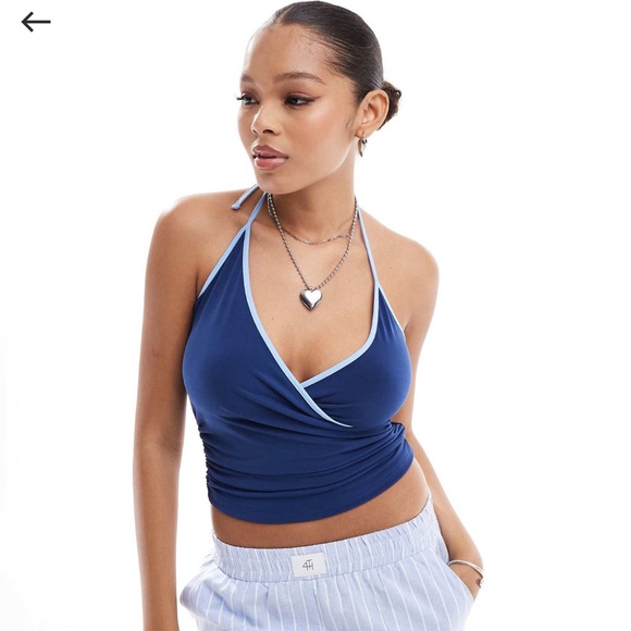 Pull & Bear Halter Neck Top - Picture 1 of 3